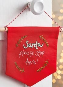 Santa Stop Here Sign